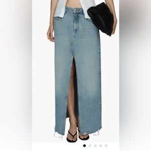 Maxi denim skirt